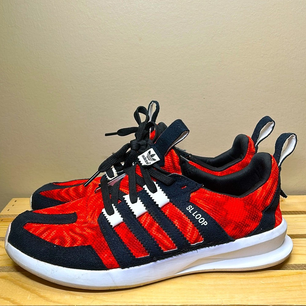Adidas SL Loop Running Shoes Athletic Lava Size 9 Fast Ship
